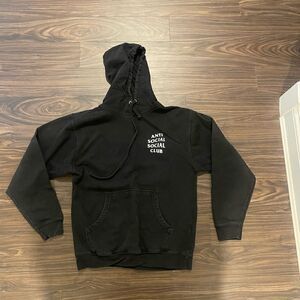 Anti Social Social Club Black Sweatshirt White writing size Medium!